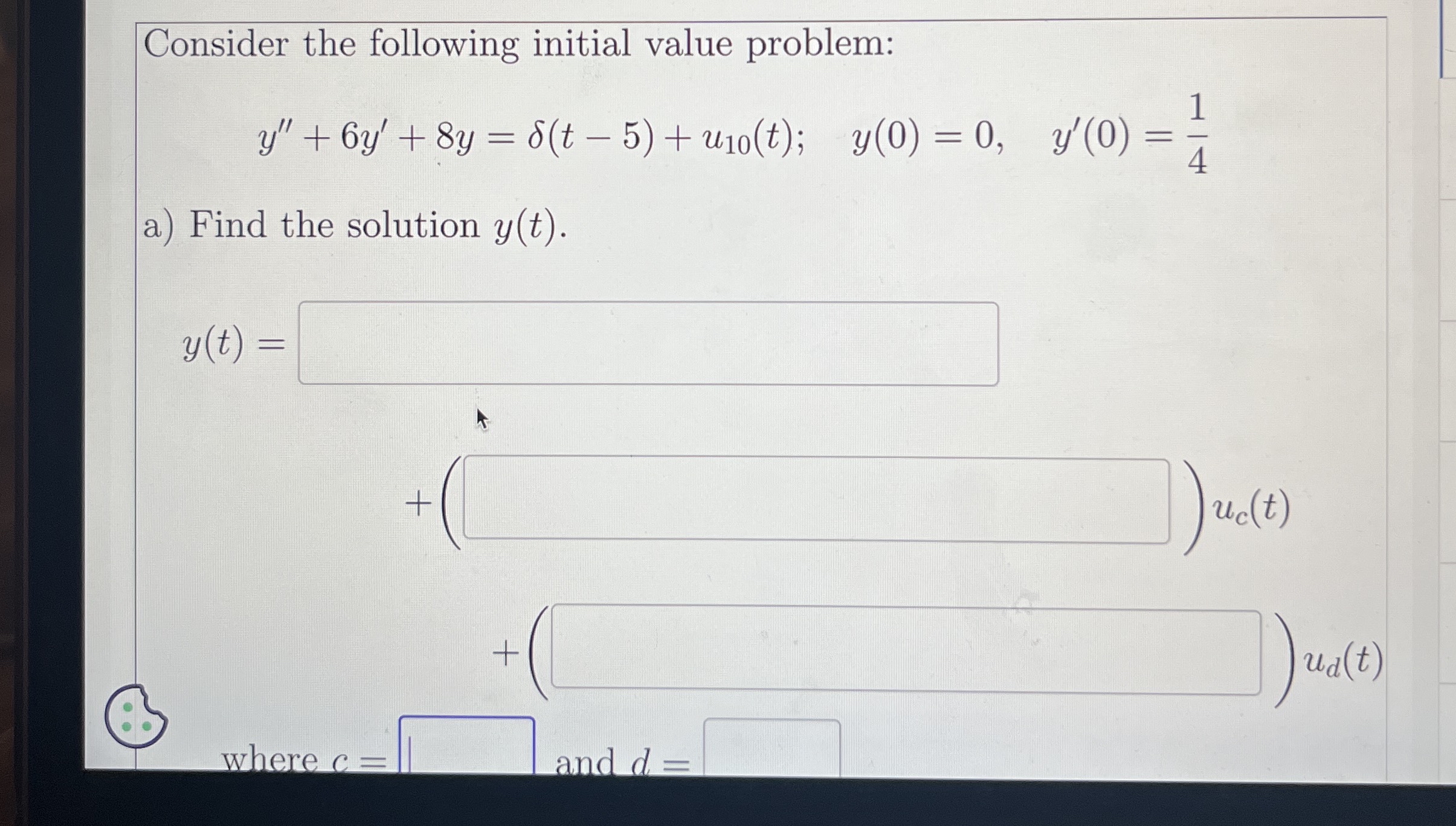 Consider the following initial value problem: y '