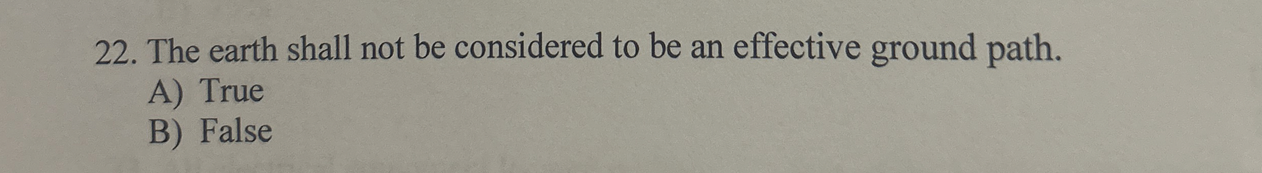 The earth shall not be considered to be an
