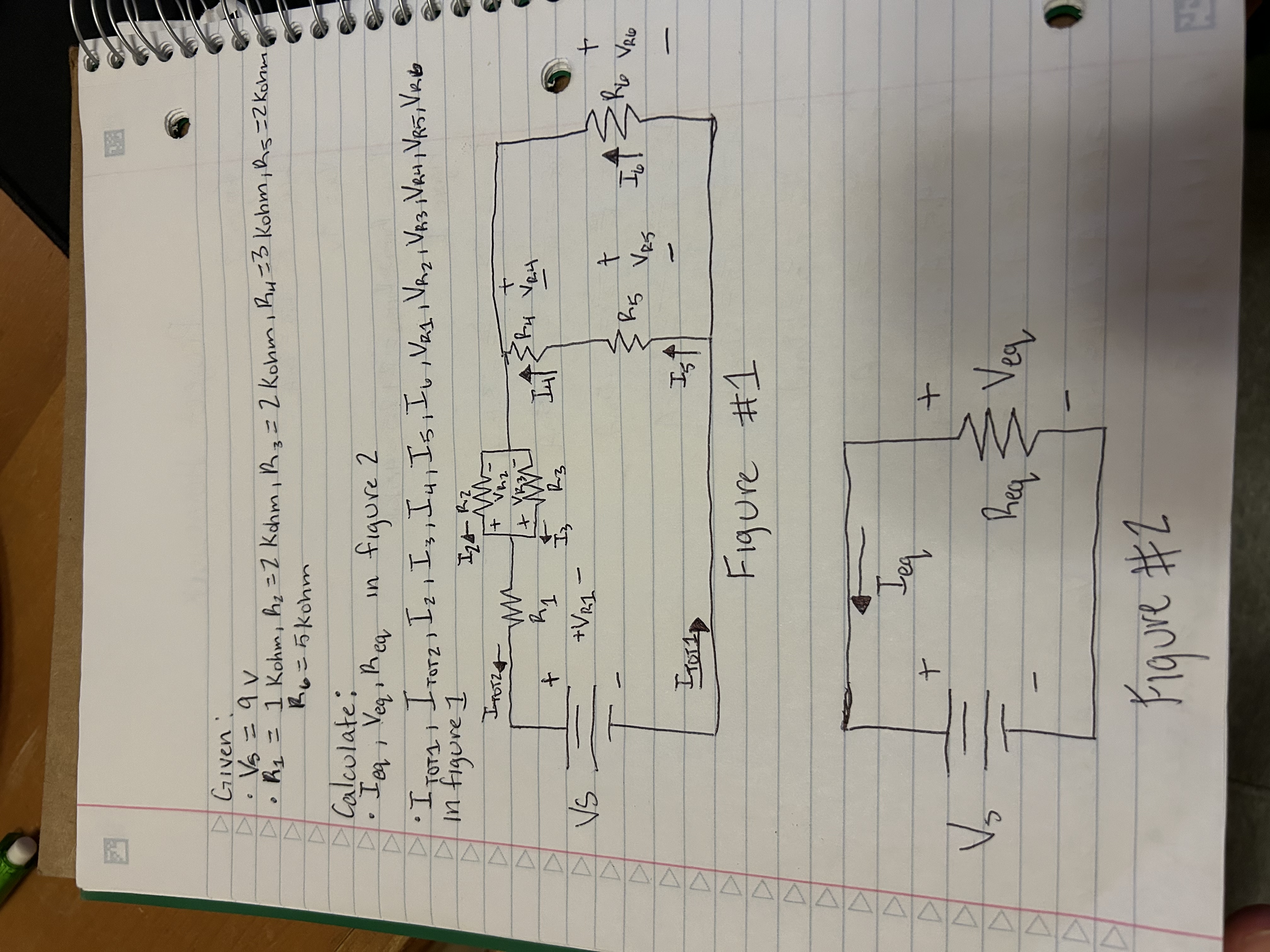 Given: V s = 9 V R 1 = 1 R 6 K o h m 1 , R 2 = 2