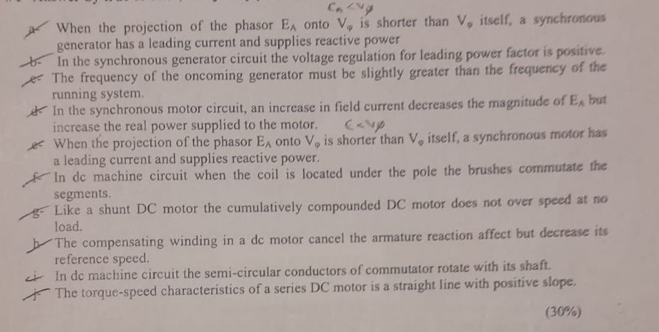 2 ) When the projection of the phasor \ ( E _ { A