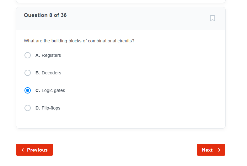 Question 8 of 3 6 What are the building blocks of