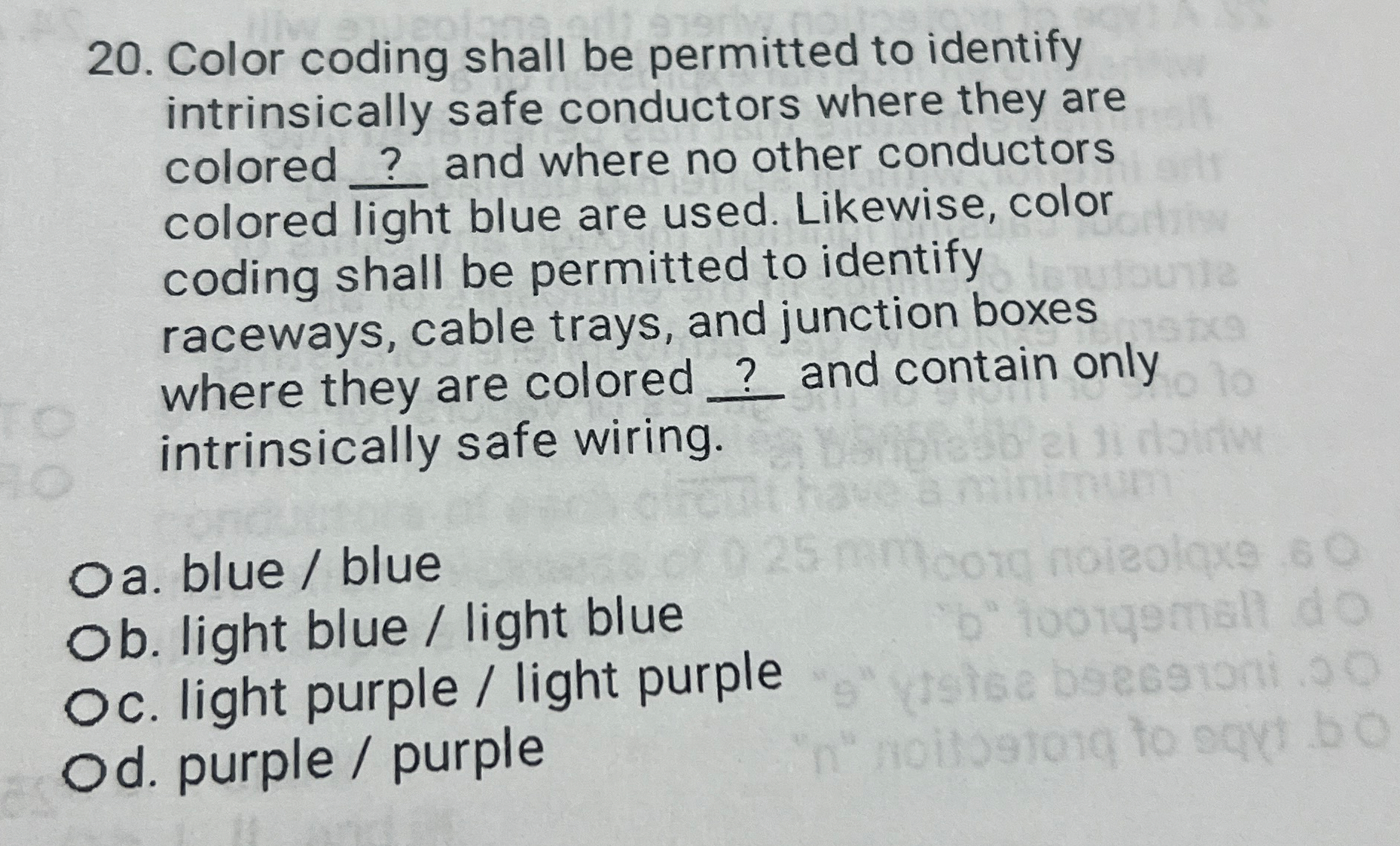 Color coding shall be permitted to identify