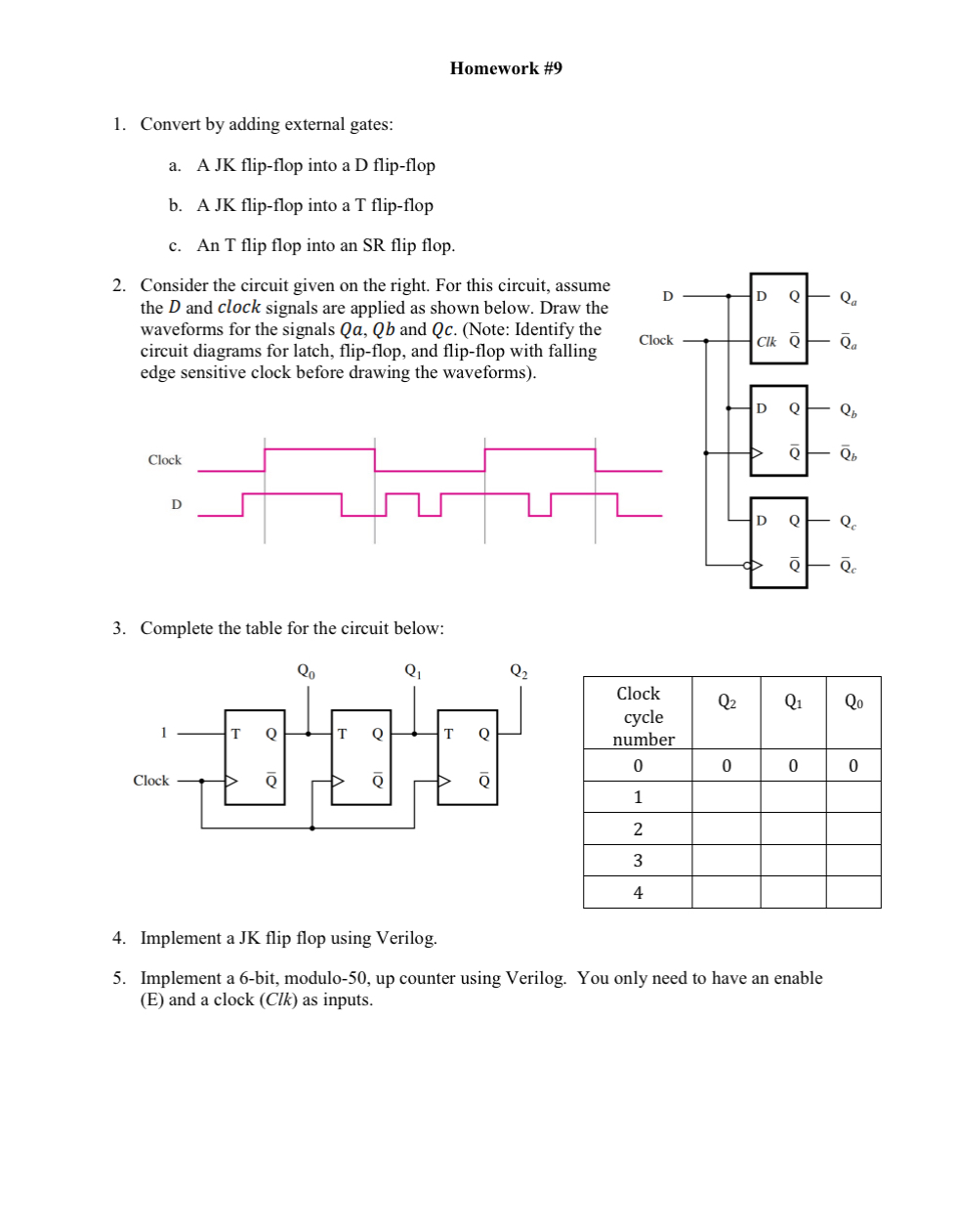 Homework \ # 9 1 . Convert by adding external