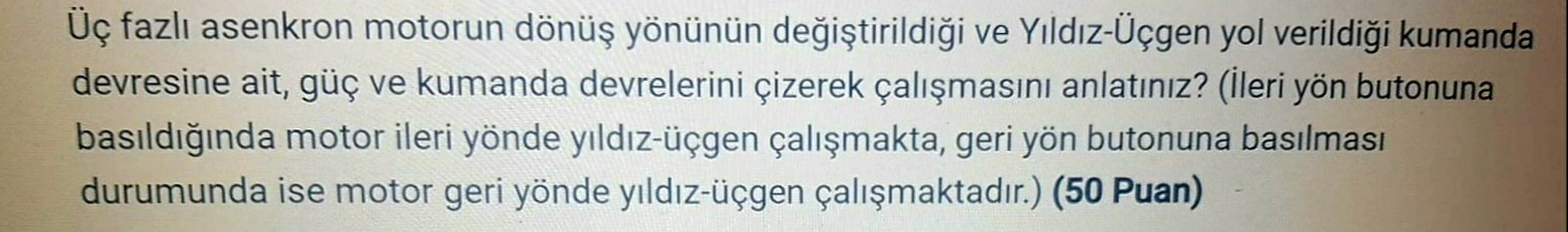 fazl asenkron motorun d n y n n n de i tirildi i