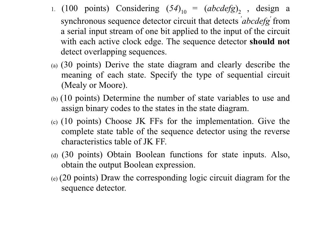 1 . ( 1 0 0 points ) Considering ( 5 4 ) 1 0 = (