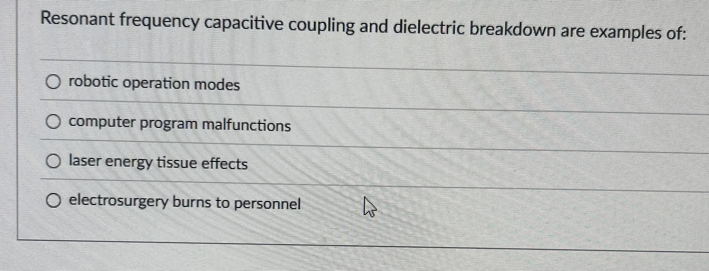 Resonant frequency capacitive coupling and