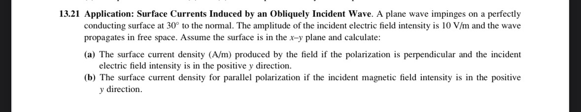 1 3 . 2 1 Application: Surface Currents Induced