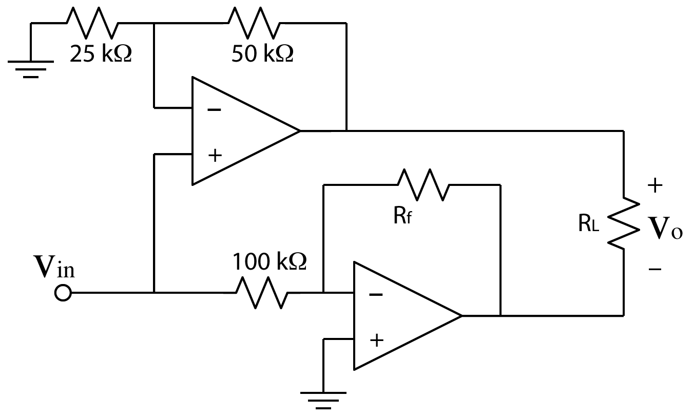 In the circuit shown above V _ in = 1 5 5 mV and