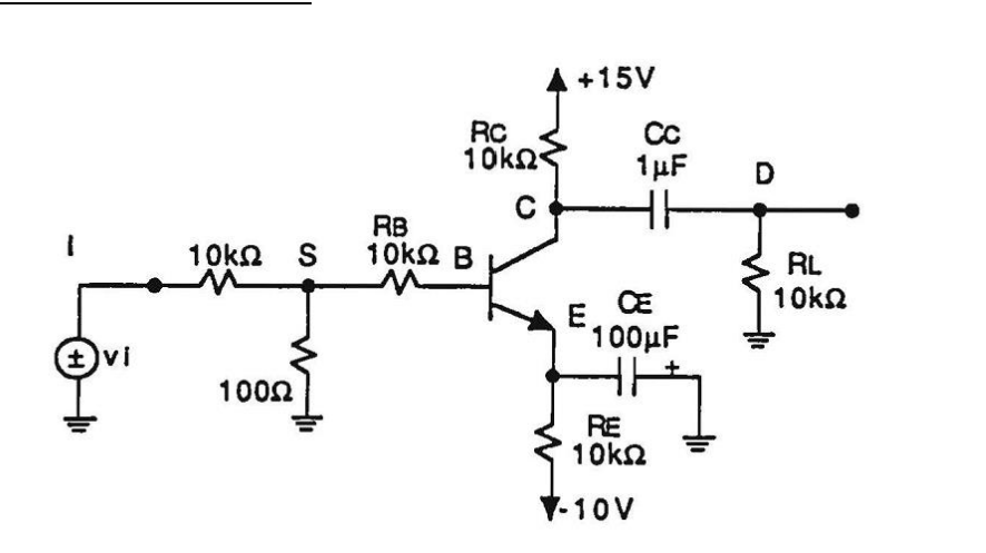 input ( node I ) grounded, measure the DC