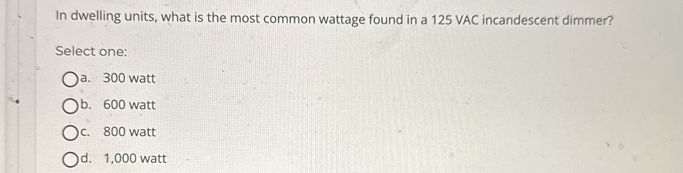 In dwelling units, what is the most common
