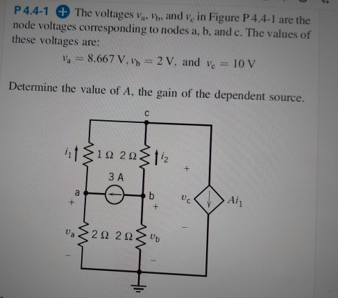 P 4 . 4 - 1 o + The voltages v a , v b , and v c