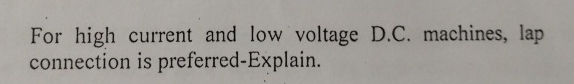 For high current and low voltage D . C .