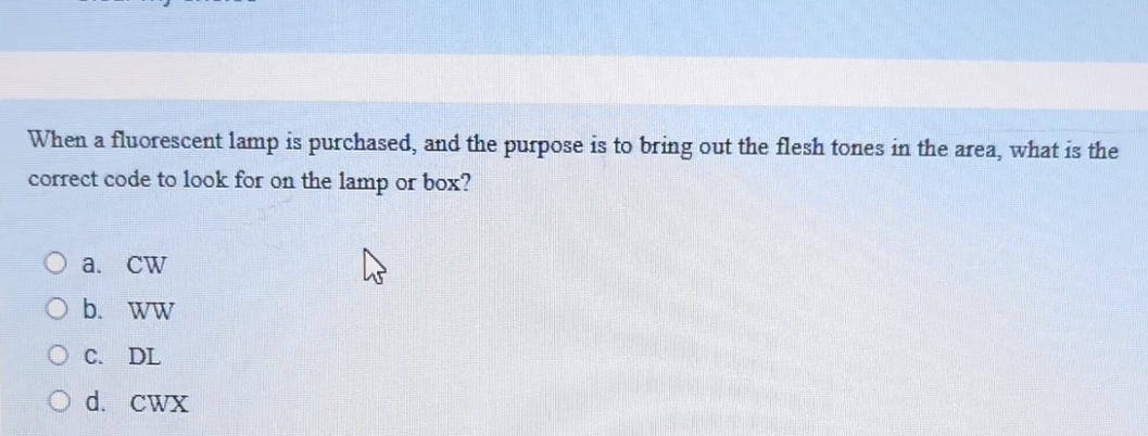 When a fluorescent lamp is purchased, and the