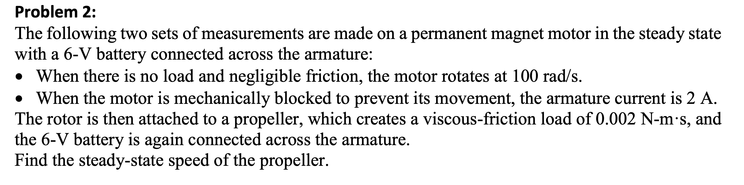 Problem 2 : The following two sets of