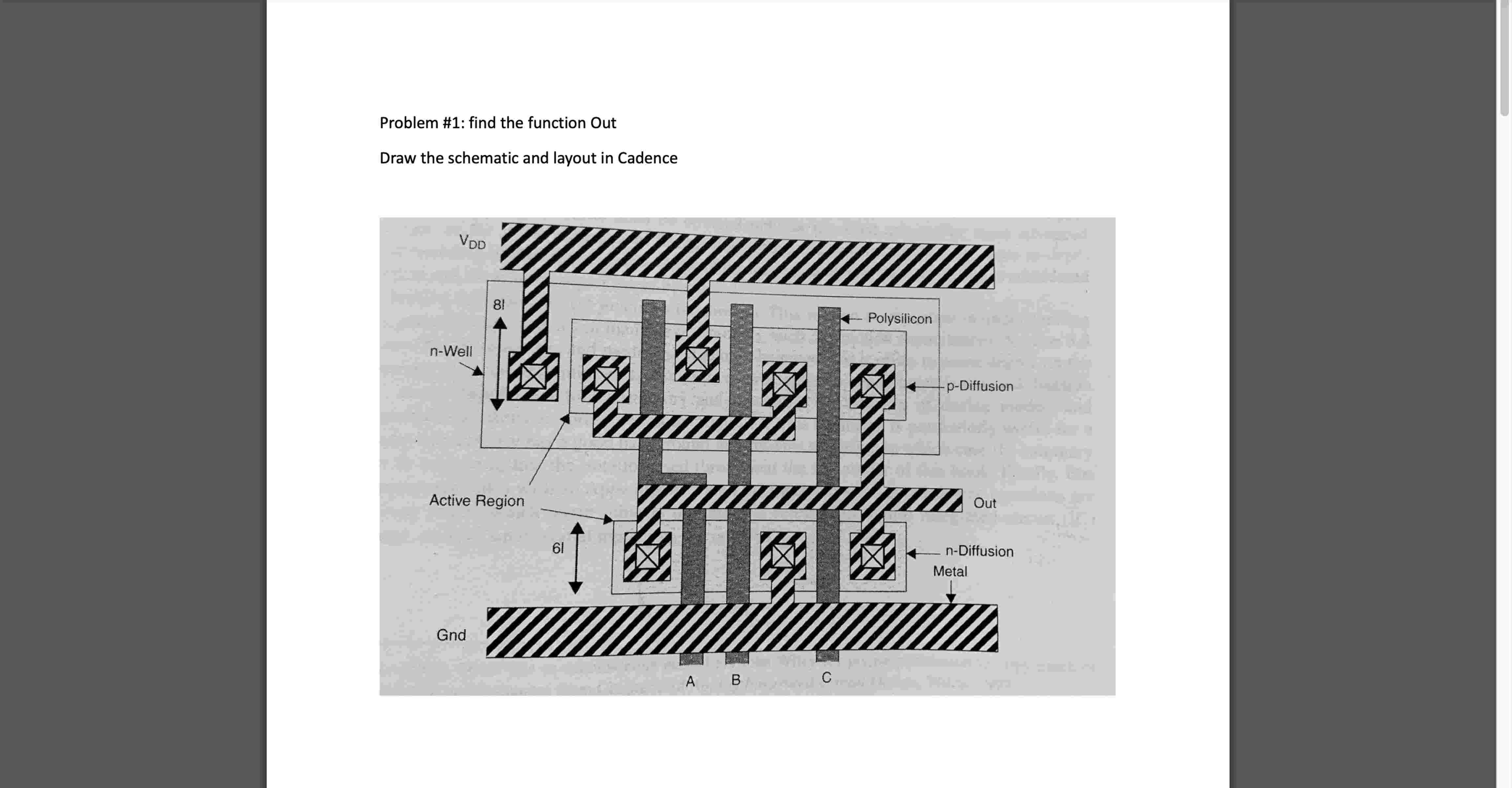 Problem # 1 : find the function Out Draw the
