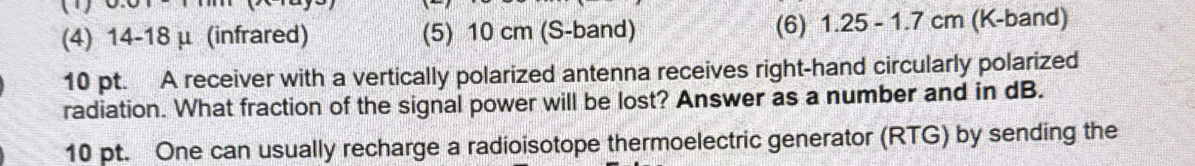 1 0 pt . A receiver with a vertically polarized