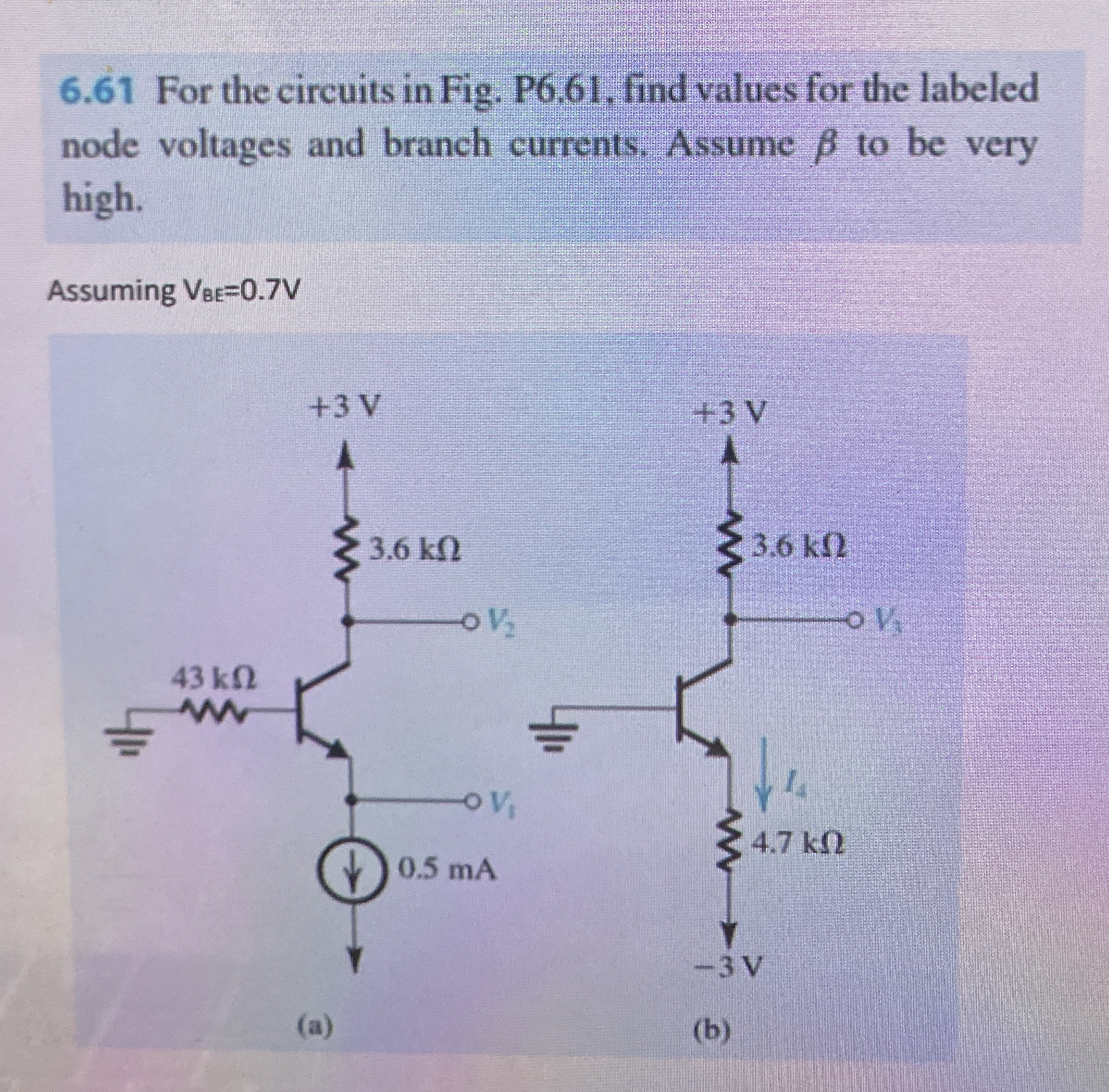 6 . 6 1 For the circuits in Fig. P 6 . 6 1 , find