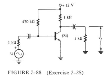 7 - 2 6 . Use the equivalent circuit drawn for