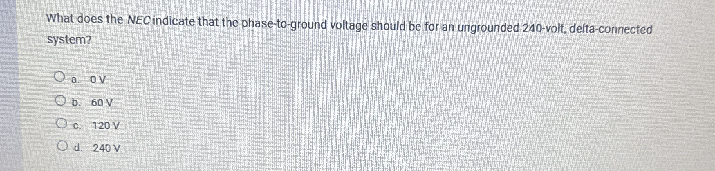 What does the NEC indicate that the phase - to -