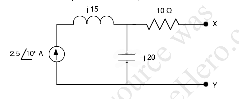 For the circuit shown find the Thevenin