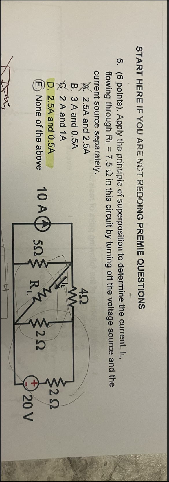 START HERE IF YOU ARE NOT REDOING PREMIE