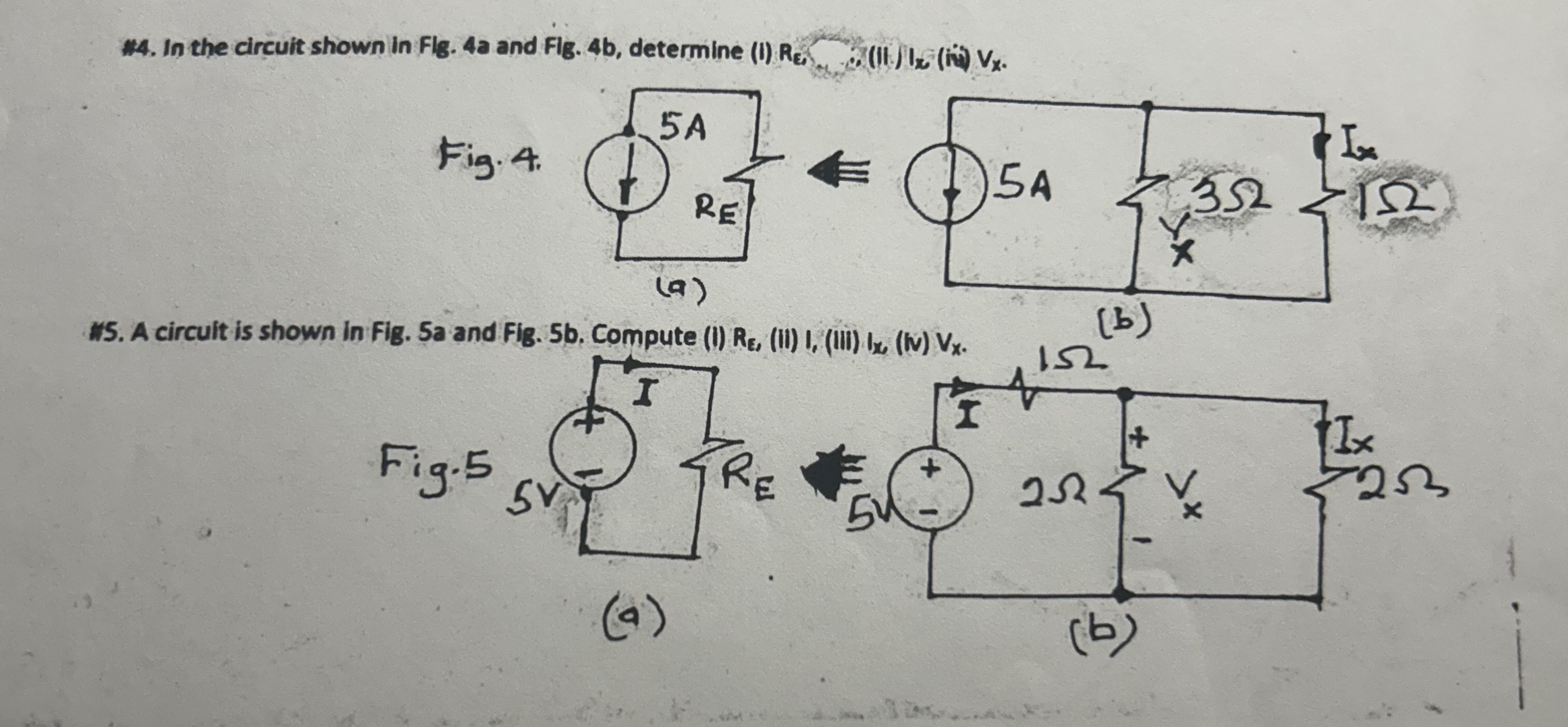 W 5 . A circuit is shown in Fig. 5 and Fig. 5 b .