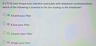 If CTCSS tone frequencies interfere noticeably