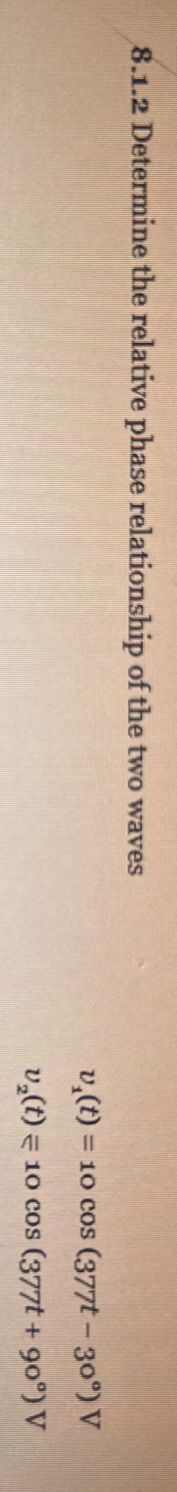 8 . 1 . 2 Determine the relative phase