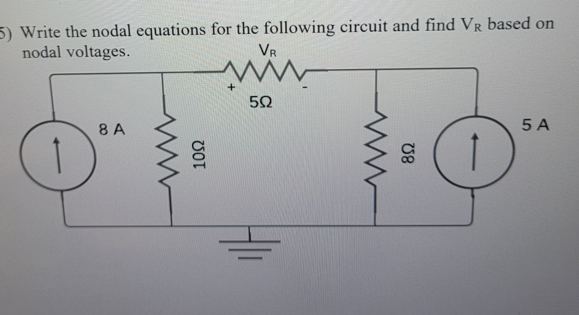 Write the nodal emintions for the following