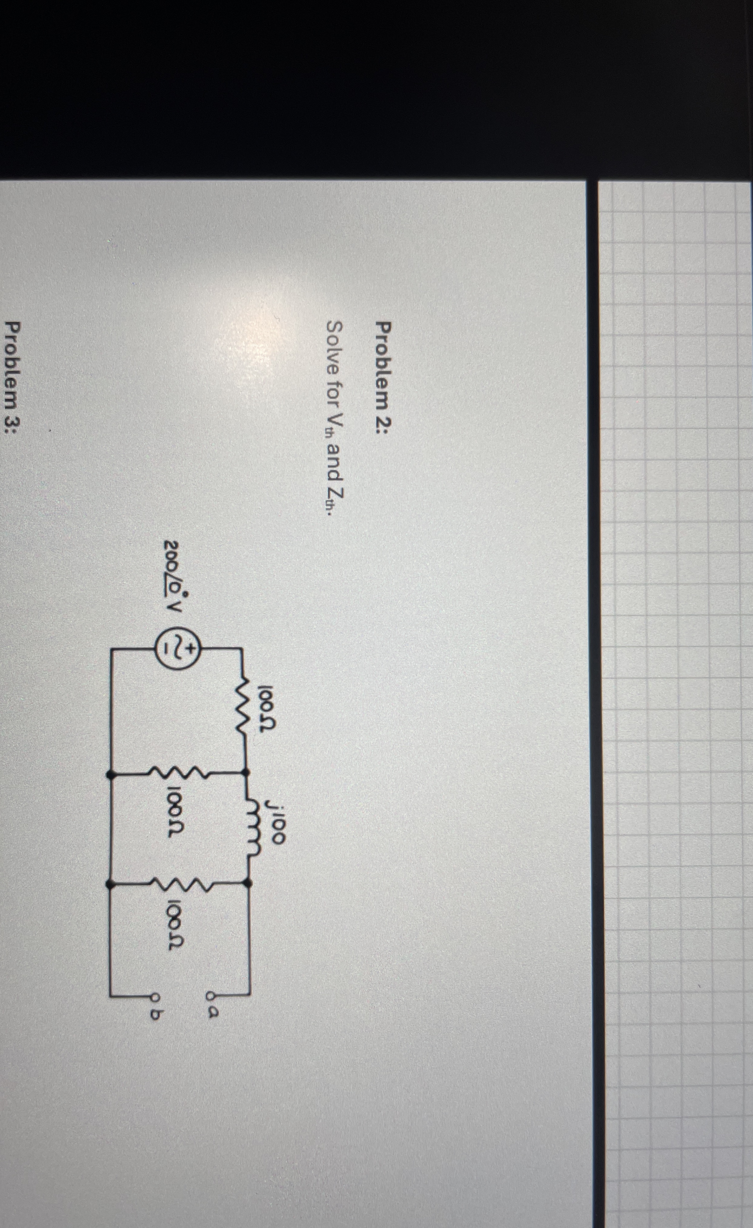 Solve for Vth and Zth