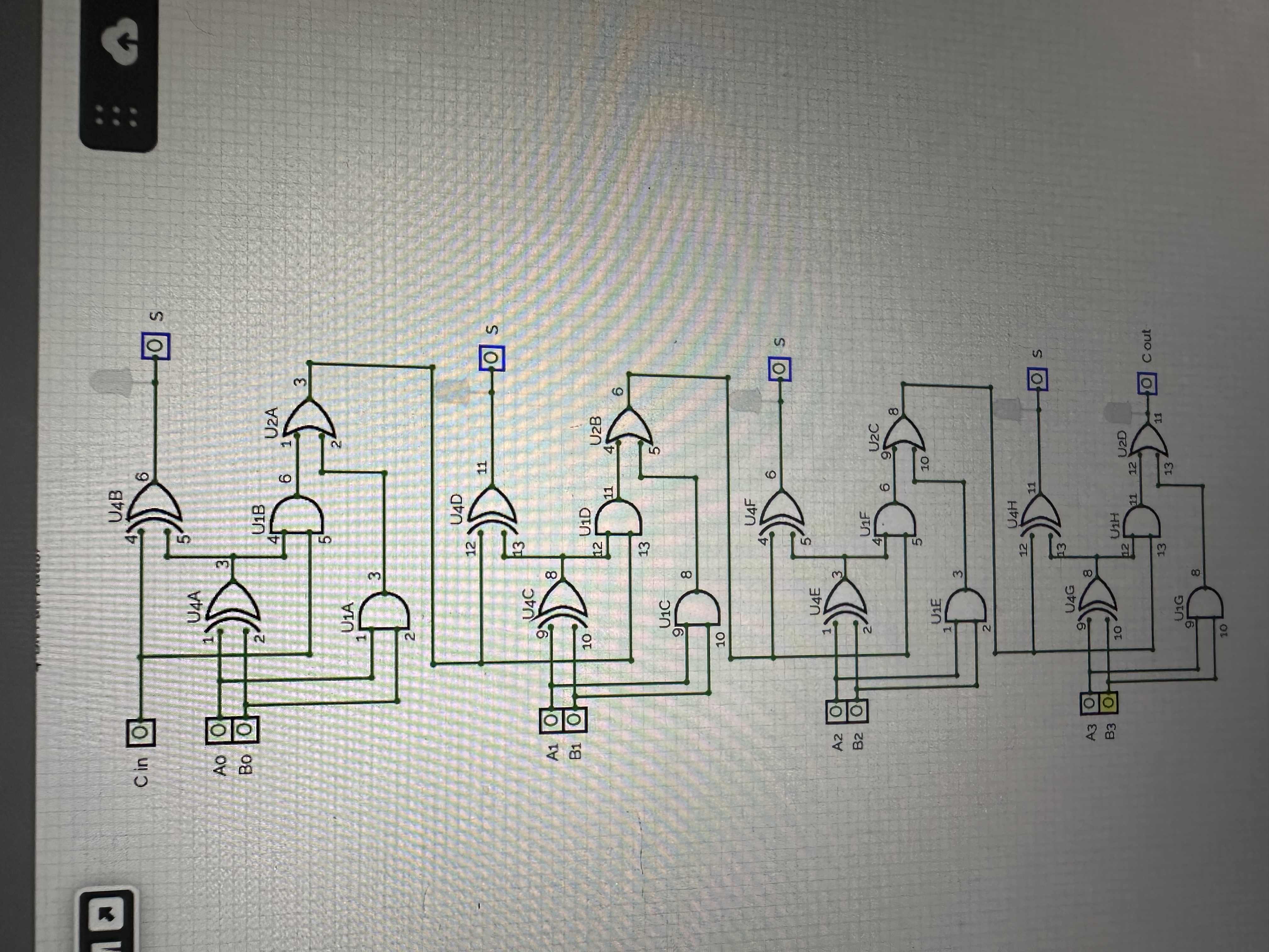 This is what my 4 bit full adder looks like. Use