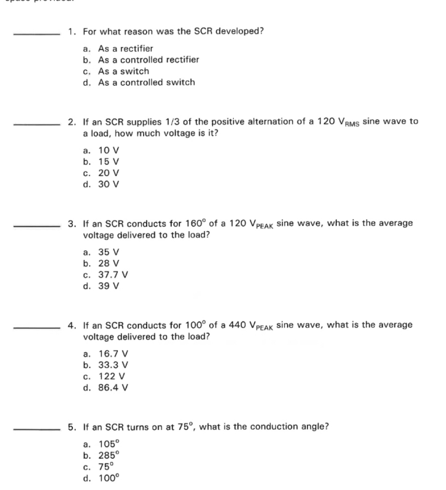 For what reason was the SCR developed? a . As a