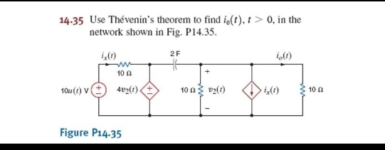 1 4 . 3 5 Use Th venin ' s theorem to find i 0 (