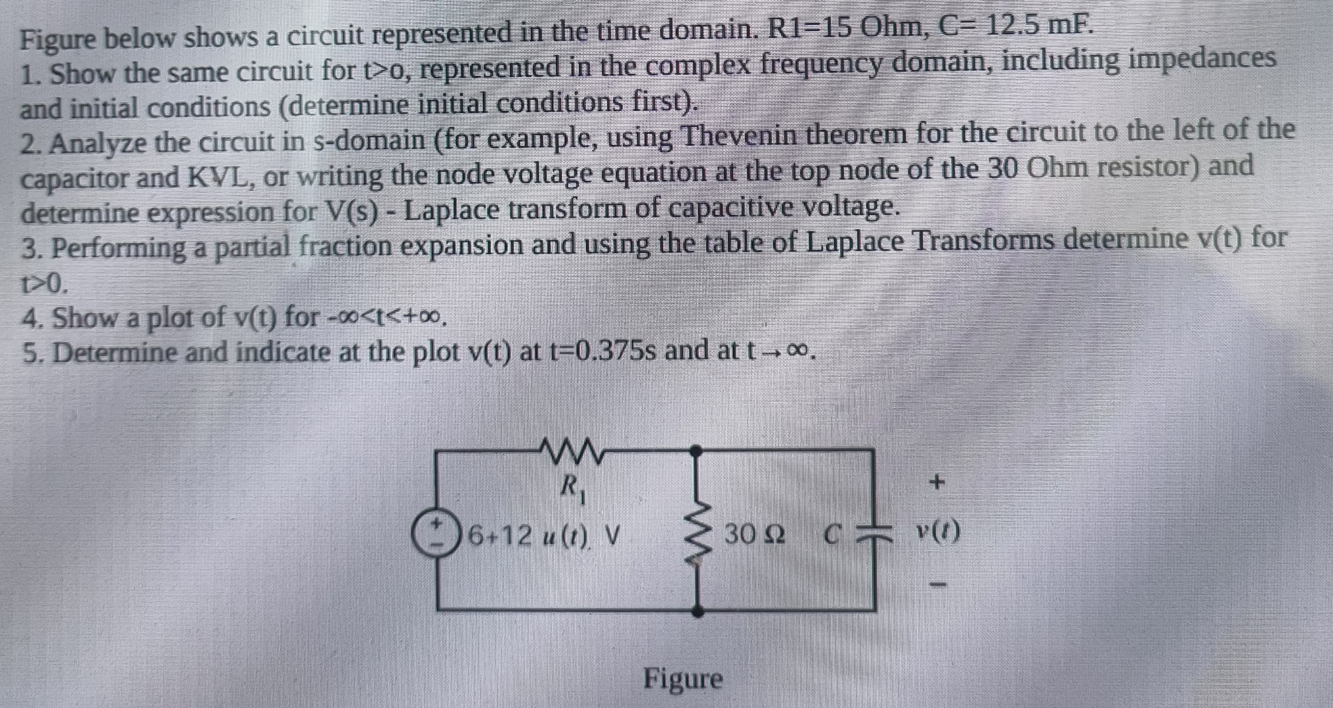 Figure below shows a circuit represented in the