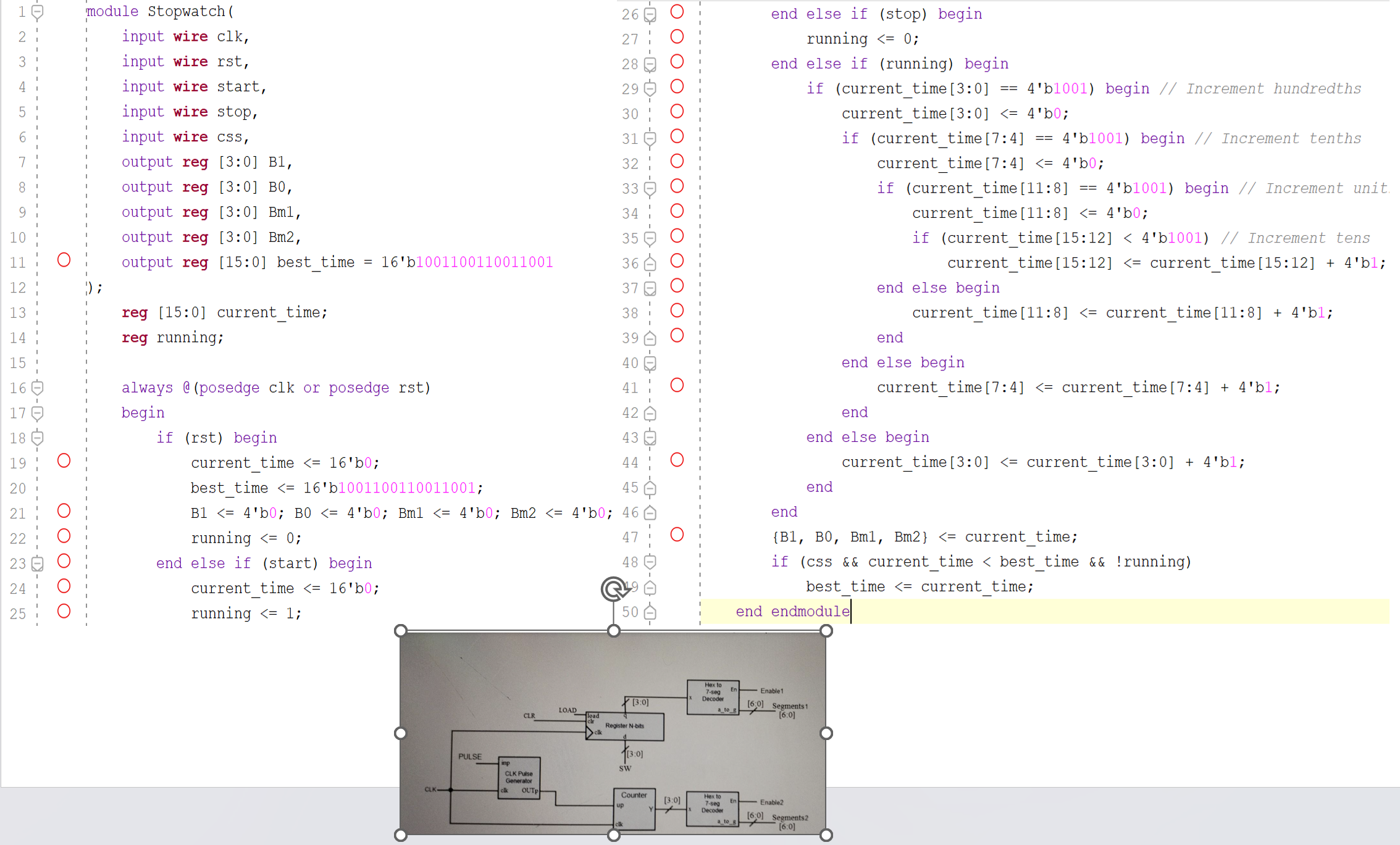 please draw block diagram ( logic diagram ) for