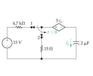 plot i ( o ) when the switch is moved from