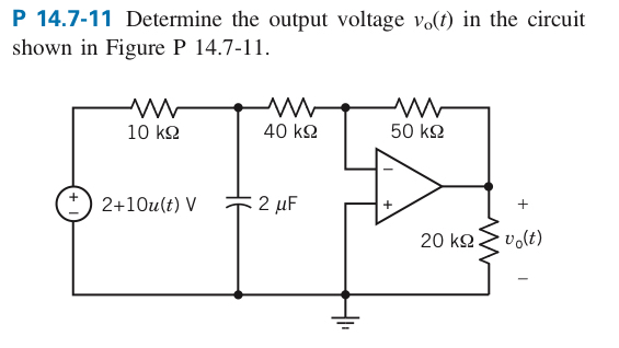 P 1 4 . 7 - 1 1 Determine the output voltage v o