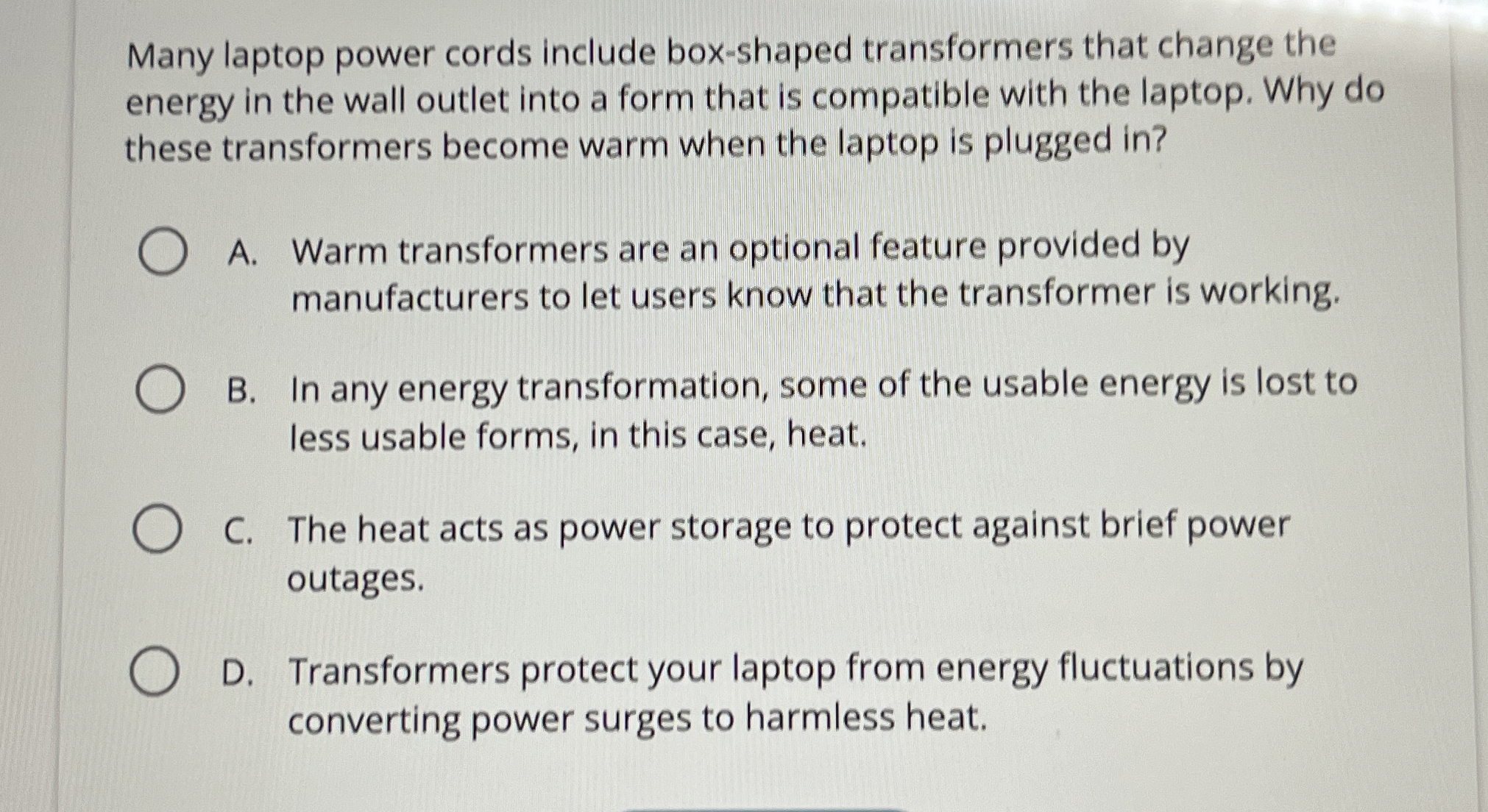 Many laptop power cords include box - shaped