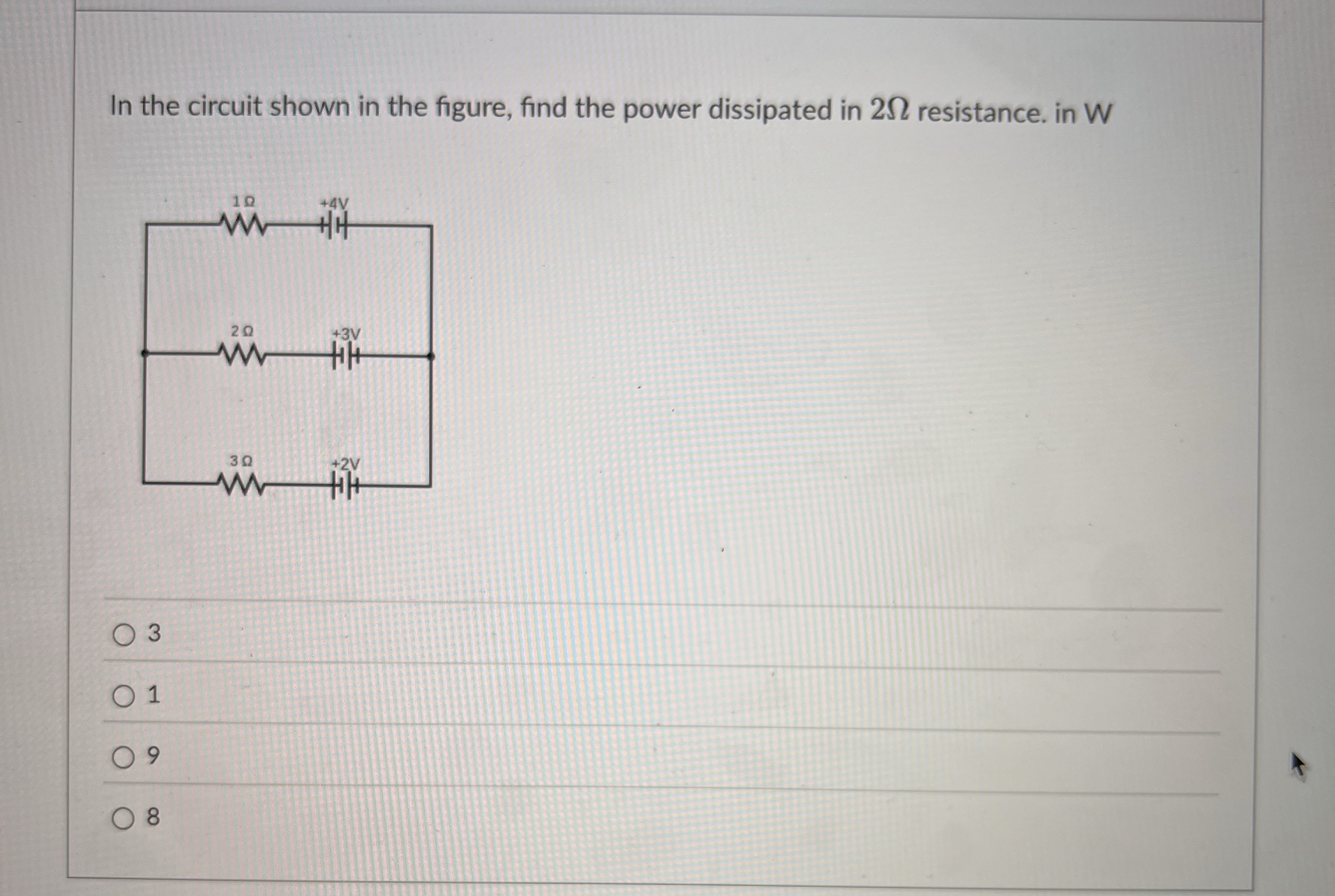 In the circuit shown in the figure, find the