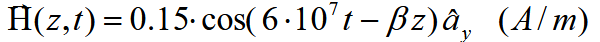 Given the magnetic field for a plane wave