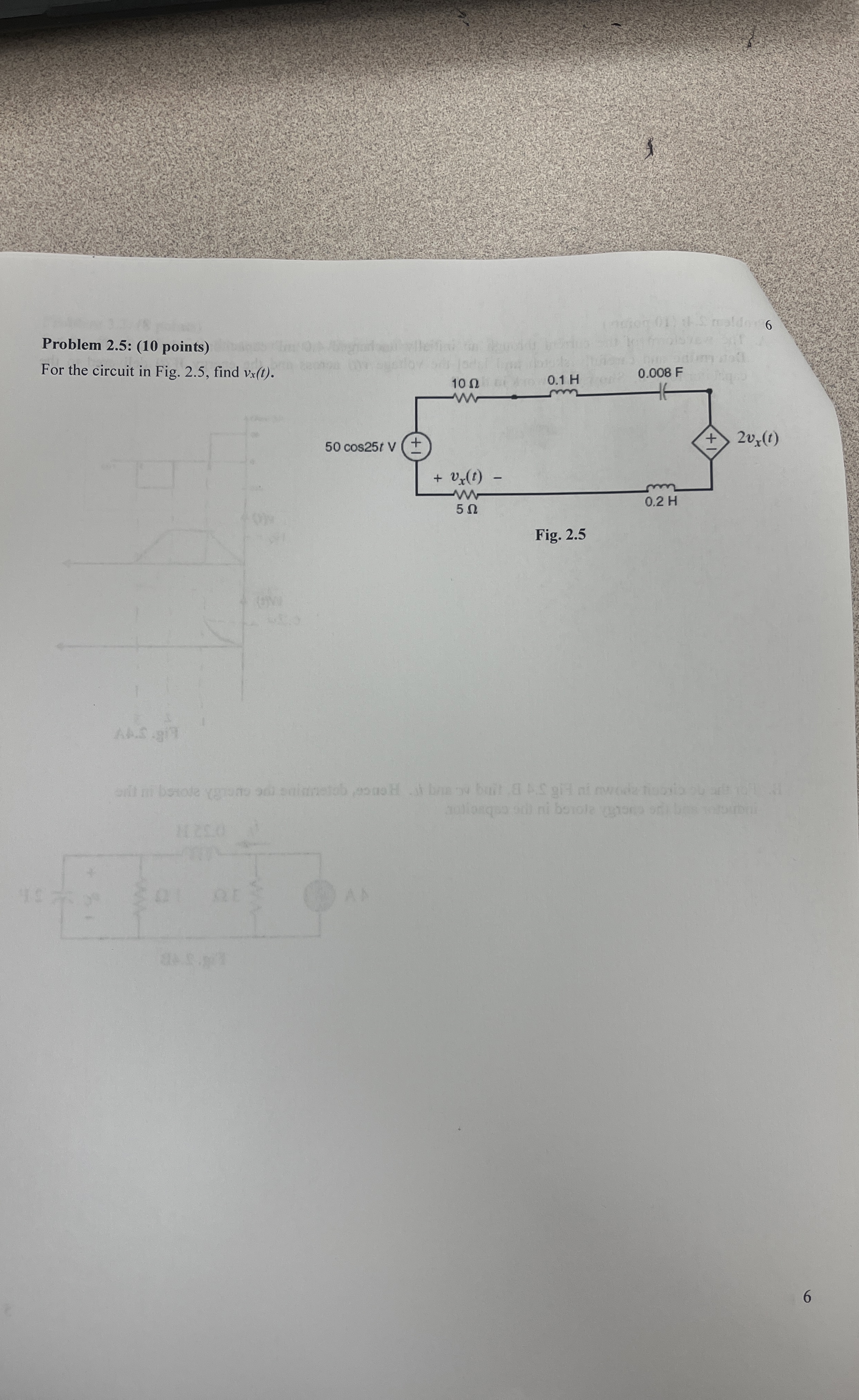 Problem 2 . 4 : ( 1 0 points ) A . The waveform