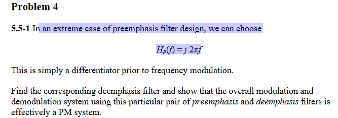 Problem 4 5 . 5 - 1 In an extreme case of