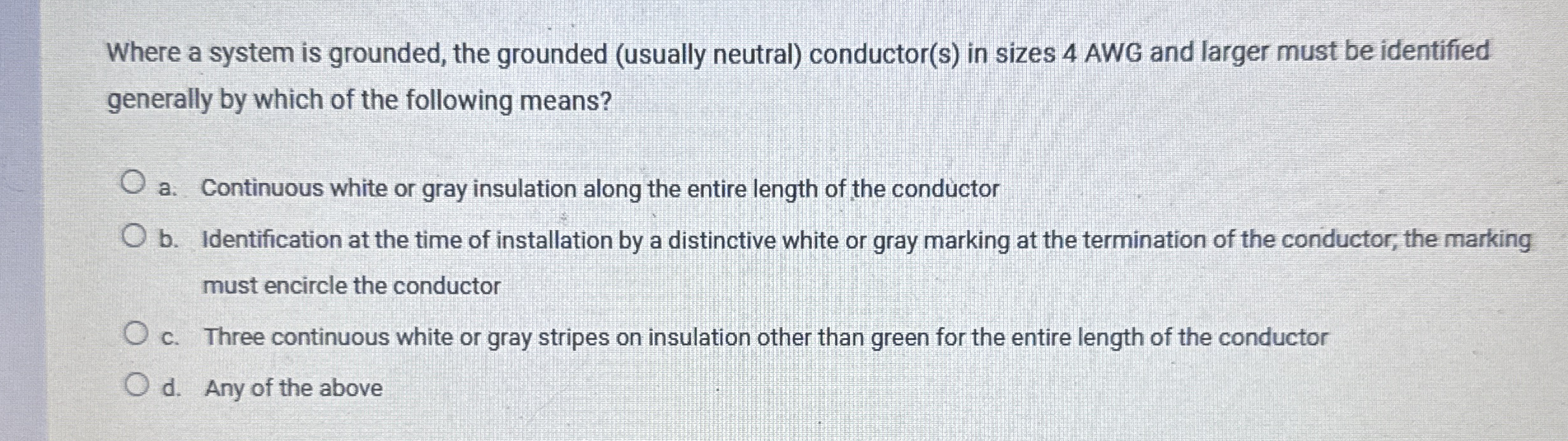 Where a system is grounded, the grounded (
