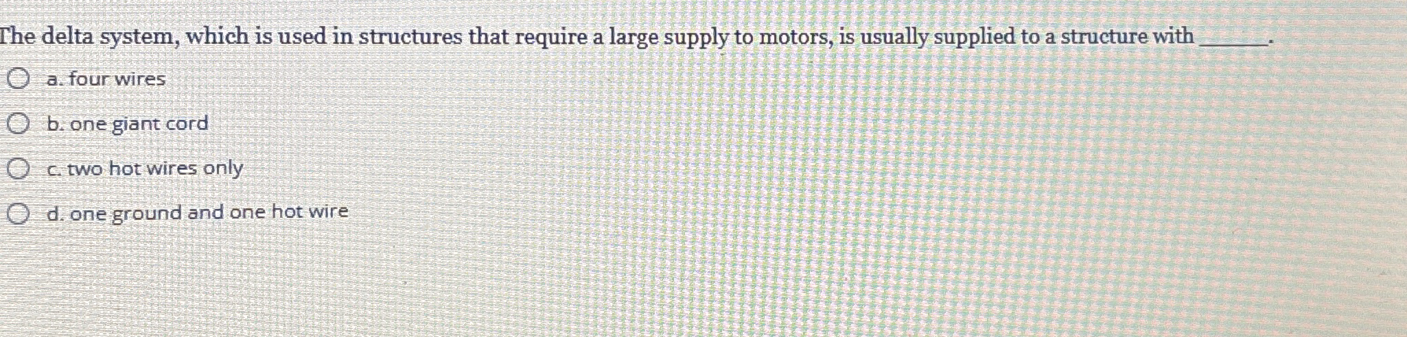 The delta system, which is used in structures