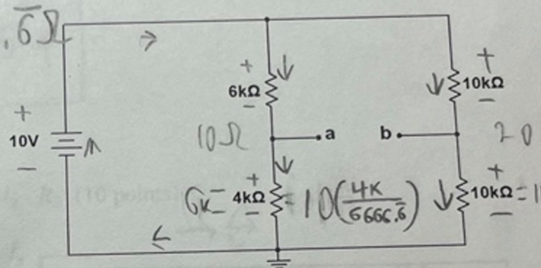 find the following voltages Va , Vb , and Vba
