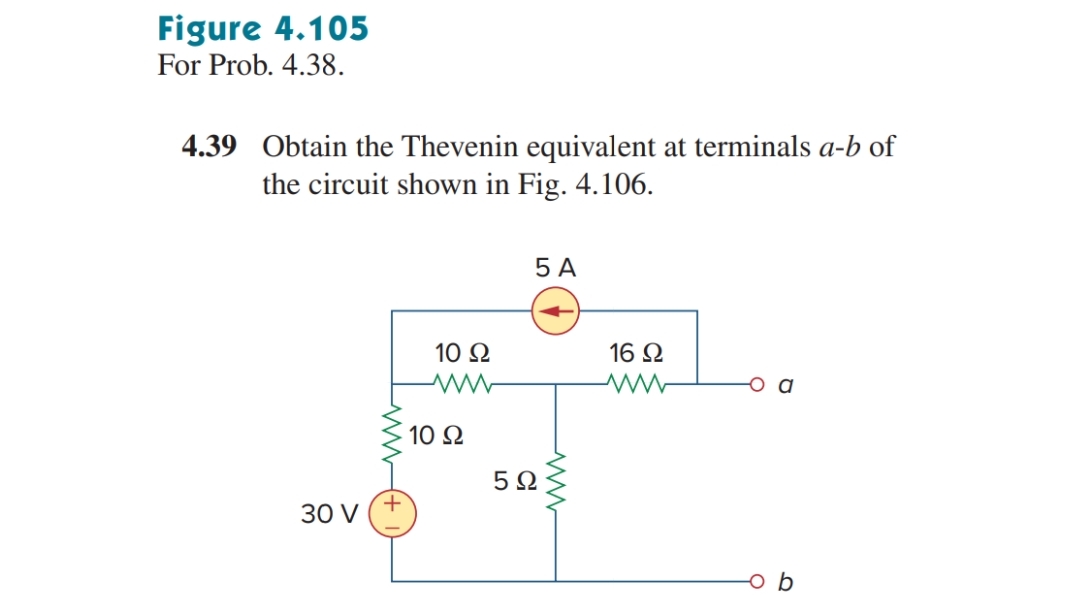 Figure 4 . 1 0 5 For Prob. 4 . 3 8 . 4 . 3 9