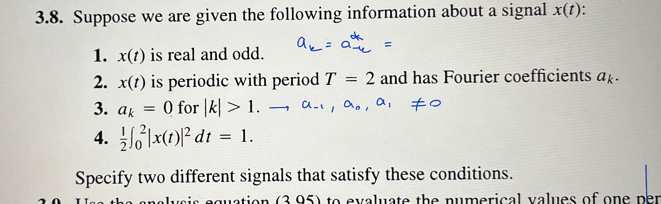 3 . 8 . Suppose we are given the following