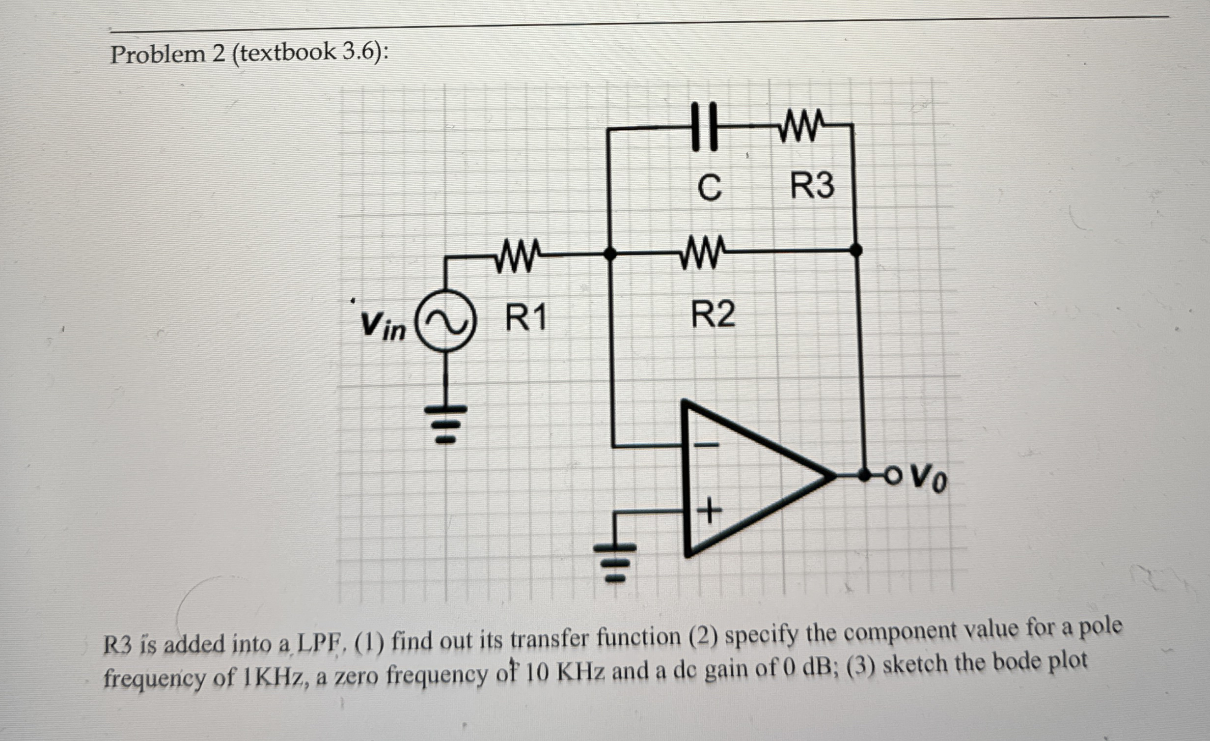 Problem 2 ( textbook 3 . 6 ) : R 3 is added into
