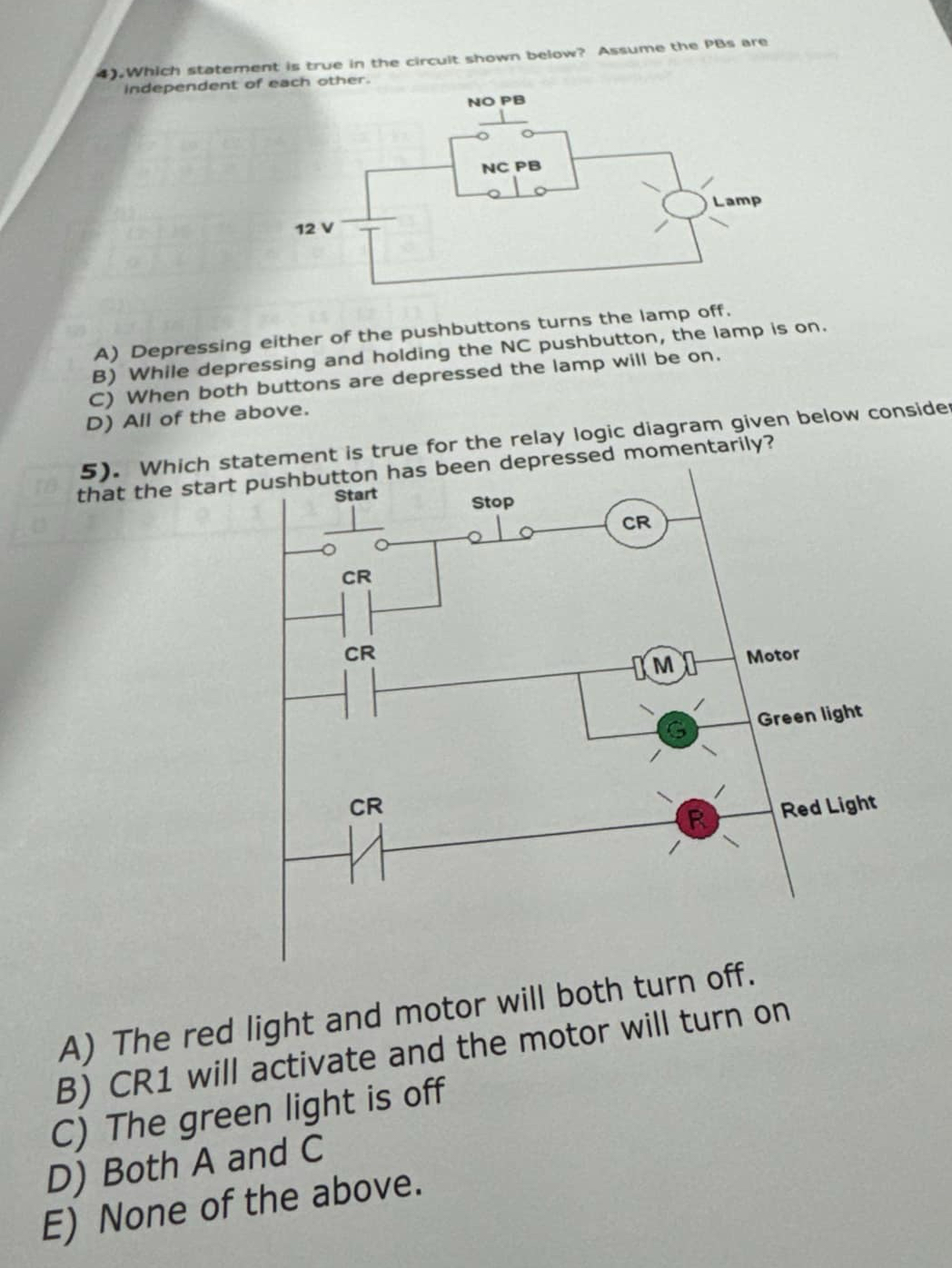 . Which statement is true in the circult shown