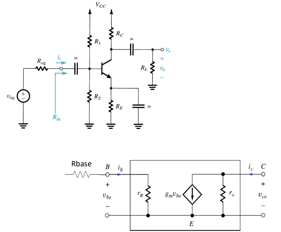 The following circuit is a common - emitter